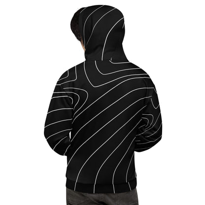 Unisex Hoodie Black & White - Comfortable & Stylish - Aura & Apparel