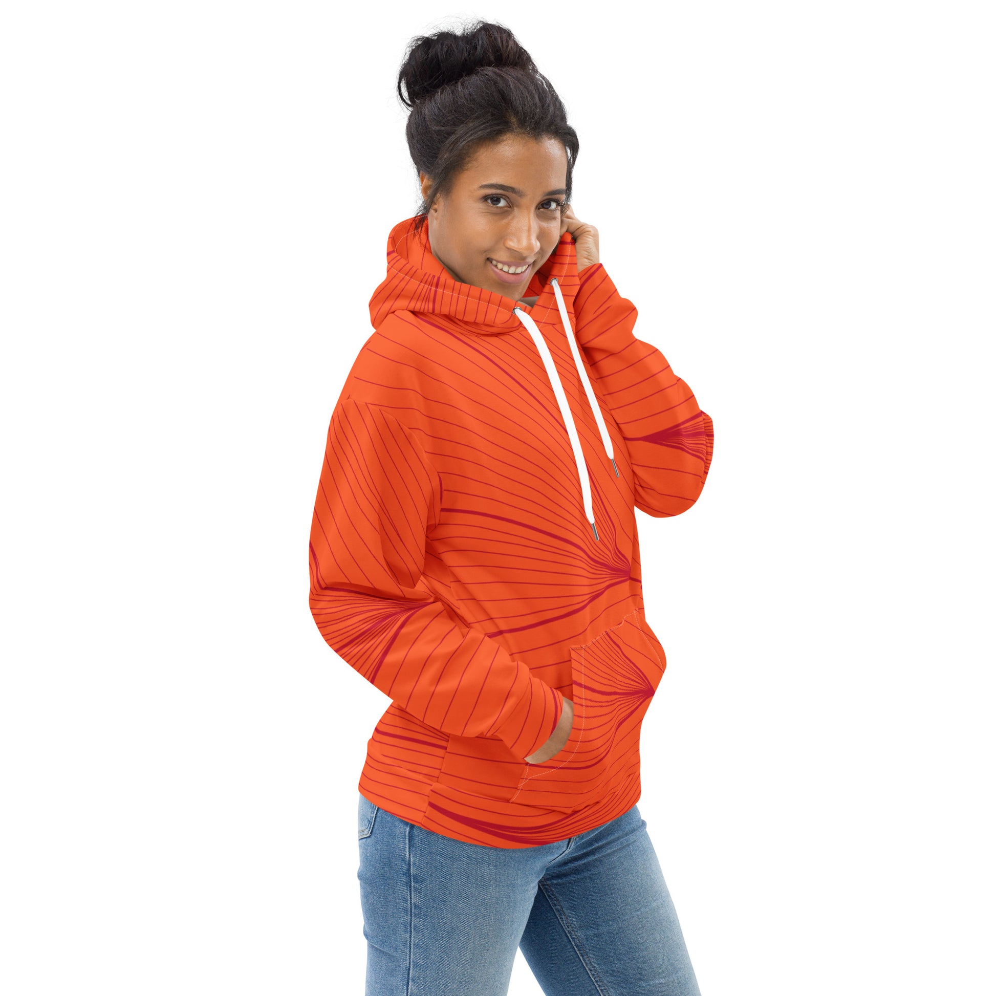 Unisex Orange Hoodie - Comfortable & Stylish - Aura & Apparel