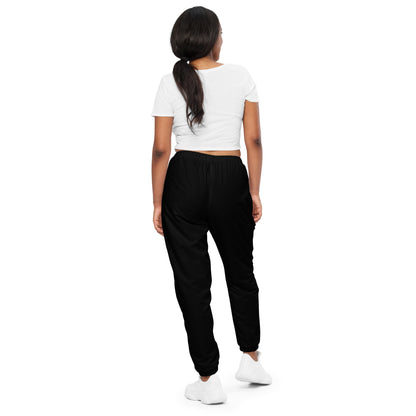 Unisex Track Pants Solid Black - Aura & Apparel