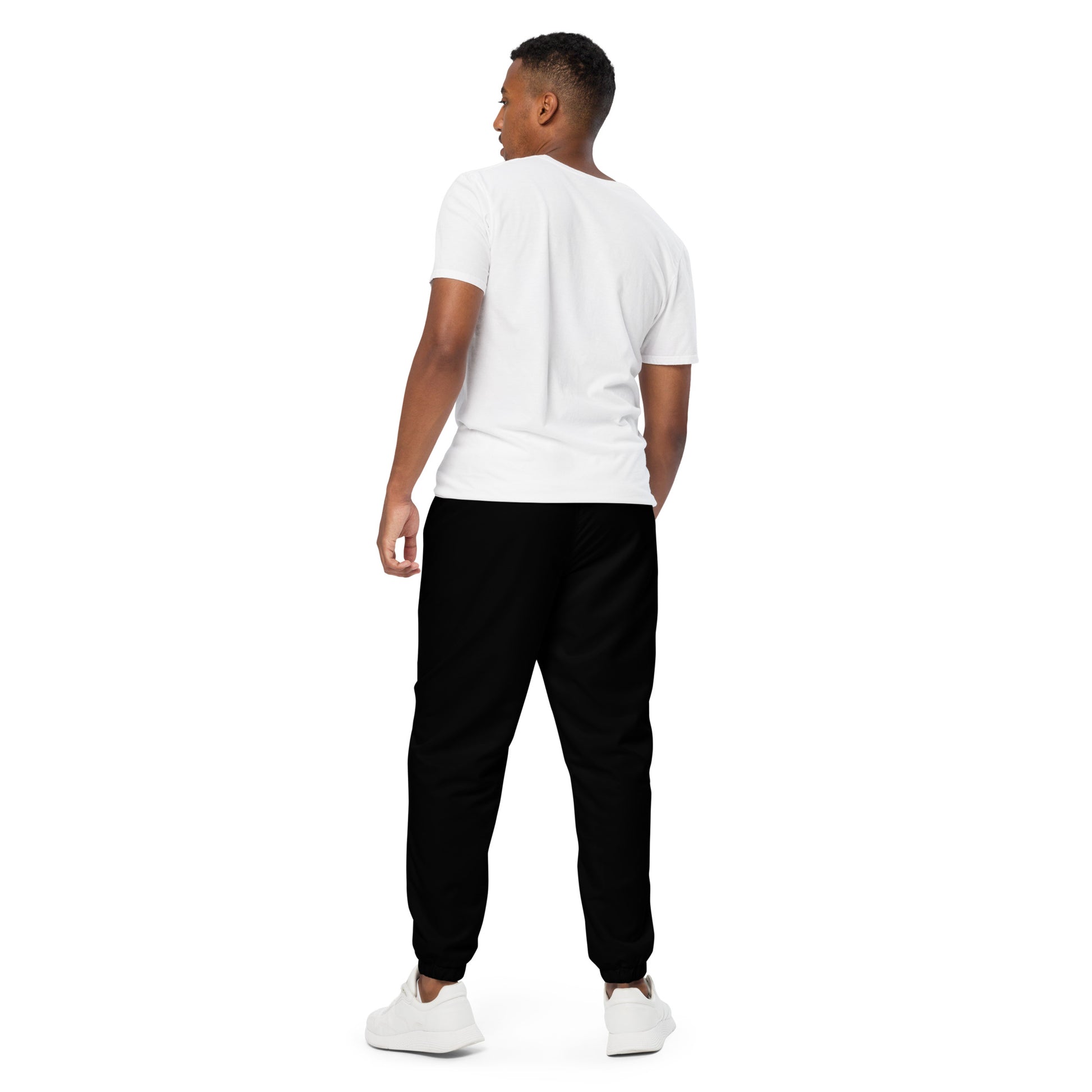 Unisex Track Pants Solid Black - Aura & Apparel