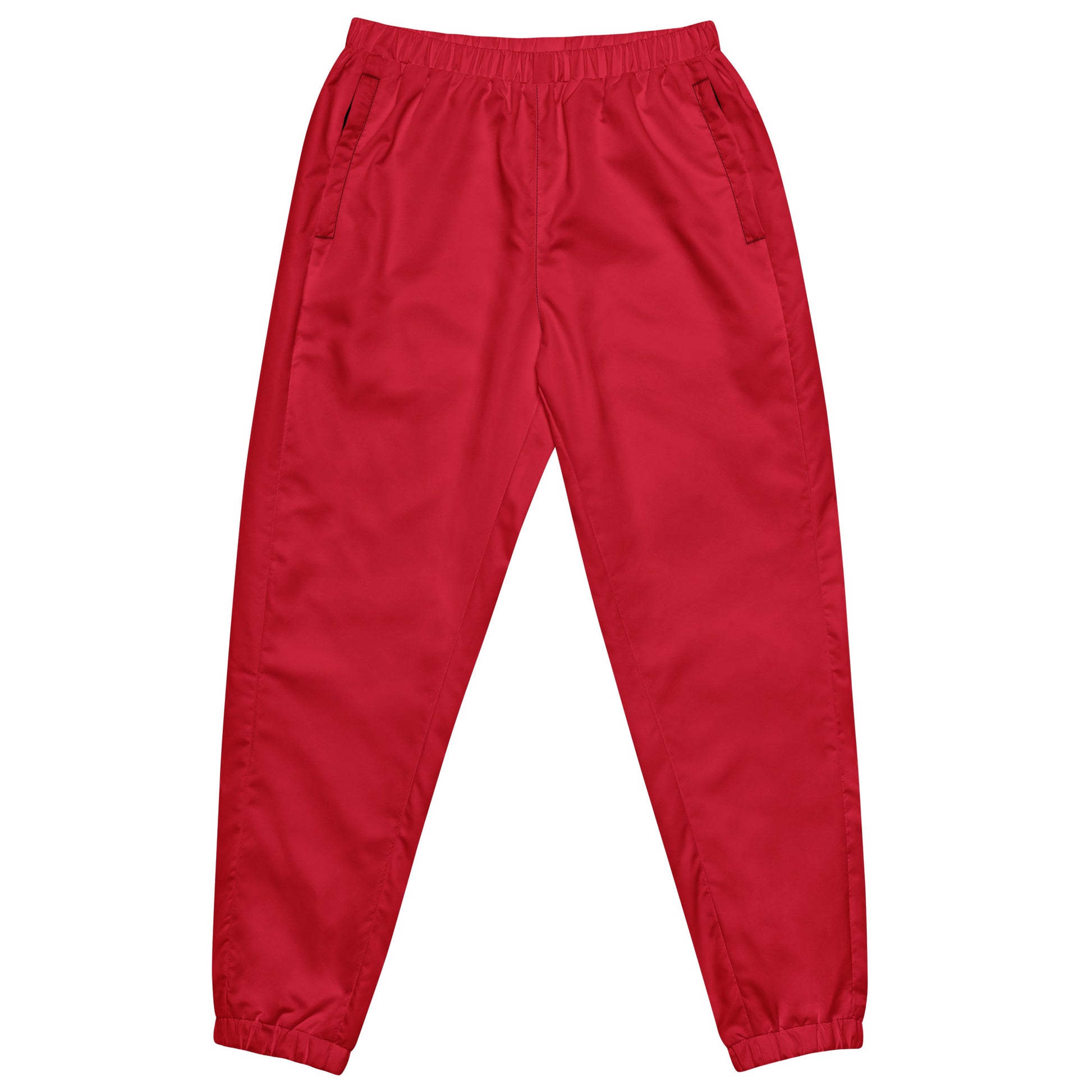 Unisex Track Pants - Solid Red - Aura & Apparel