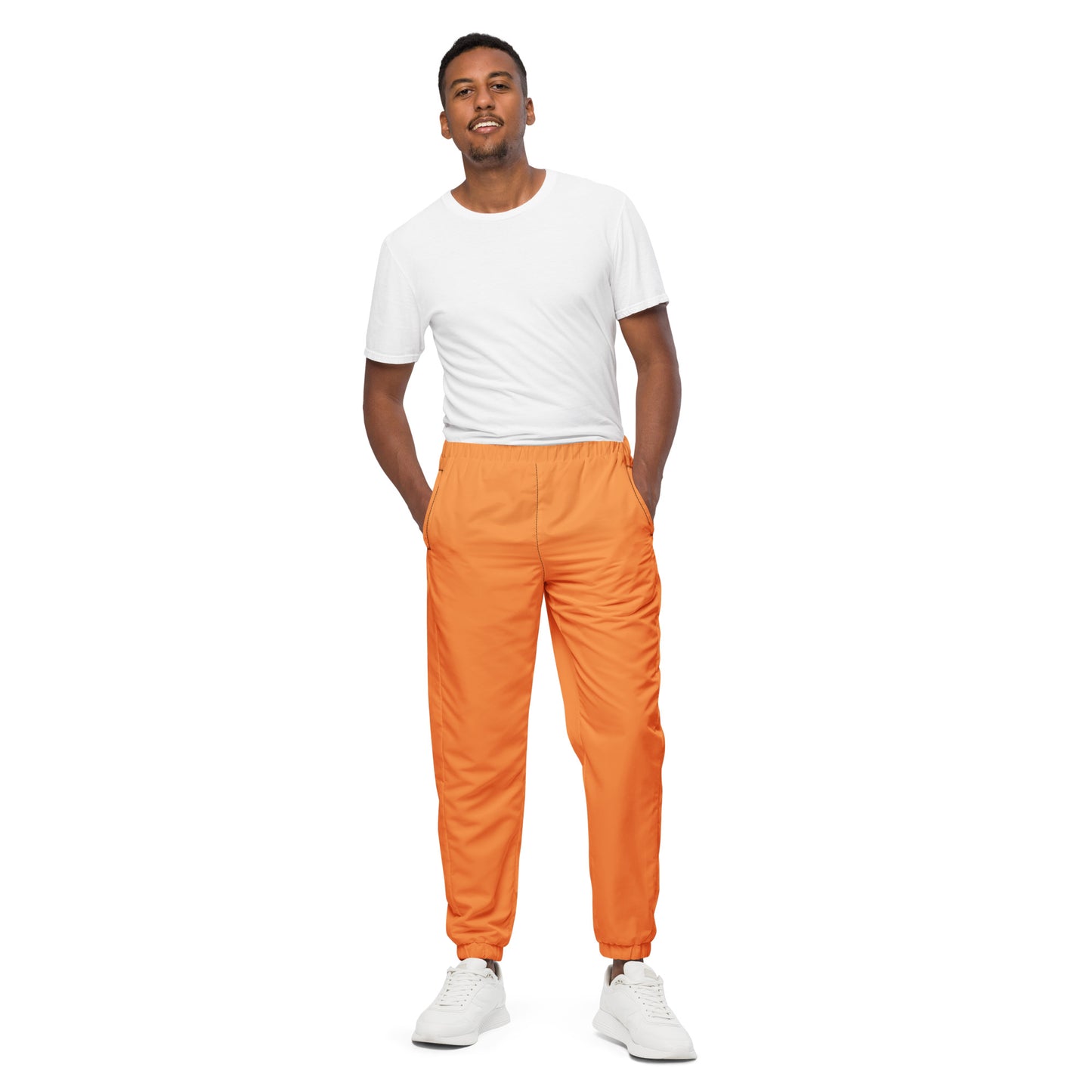 Unisex Track Pants – Solid Orange - Aura & Apparel