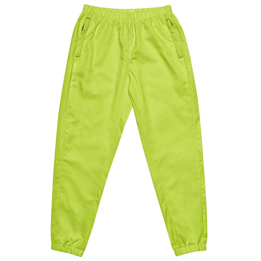 Unisex Track Pants Solid Lime - Aura & Apparel