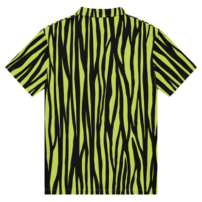 Men's Slim Fit Polo Shirt - Zebra Lime - Aura & Apparel