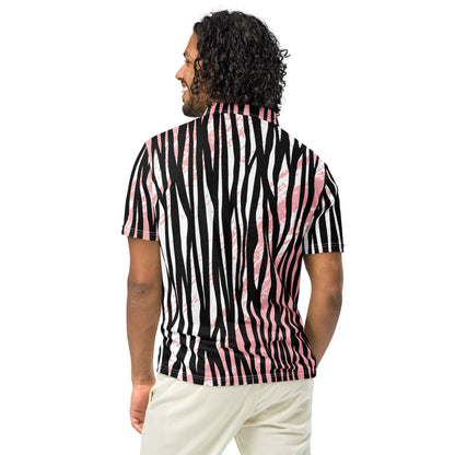 Men’s Slim Fit Polo Zebra - Modern Polo Shirt - Aura & Apparel