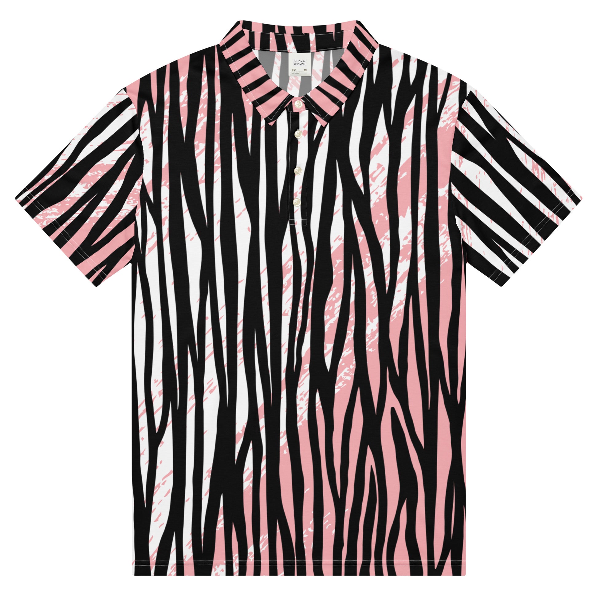 Men’s Slim Fit Polo Zebra - Modern Polo Shirt - Aura & Apparel