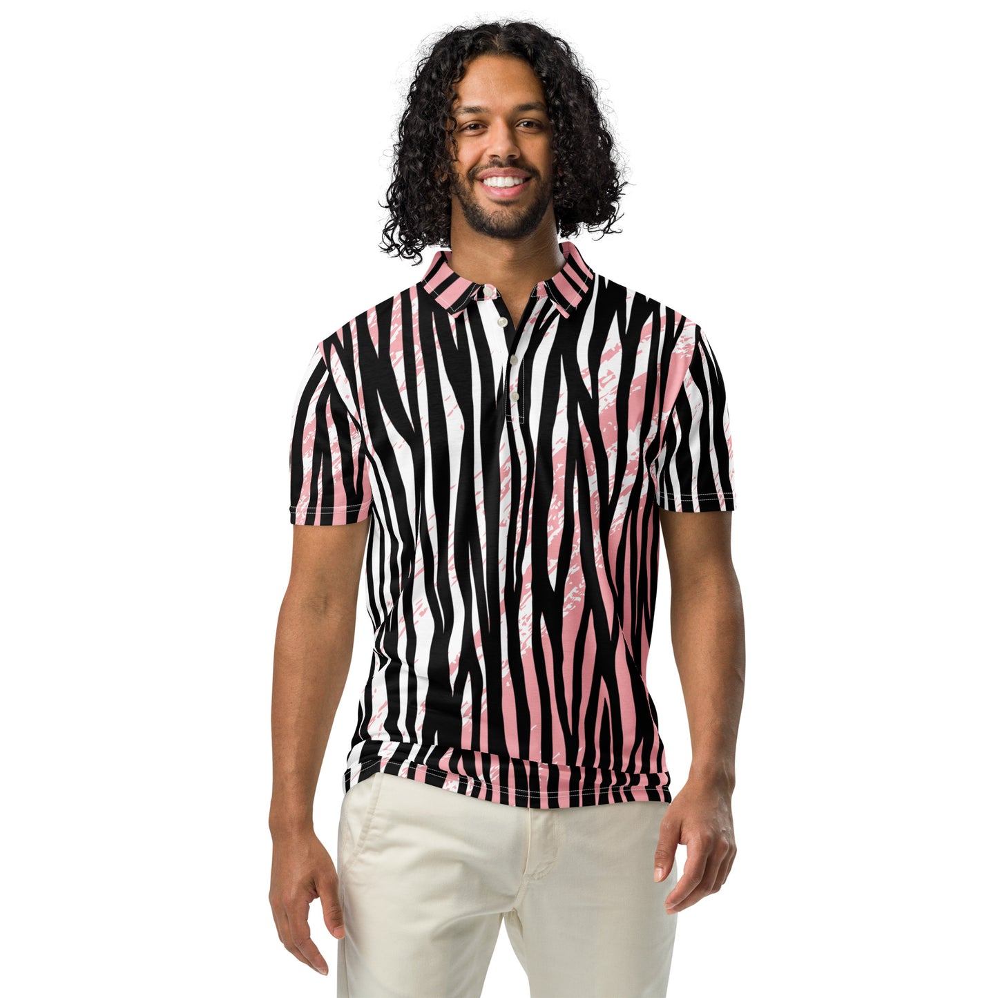 Men’s Slim Fit Polo Zebra - Modern Polo Shirt - Aura & Apparel