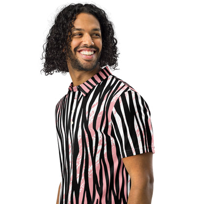 Men’s Slim Fit Polo Zebra - Modern Polo Shirt - Aura & Apparel