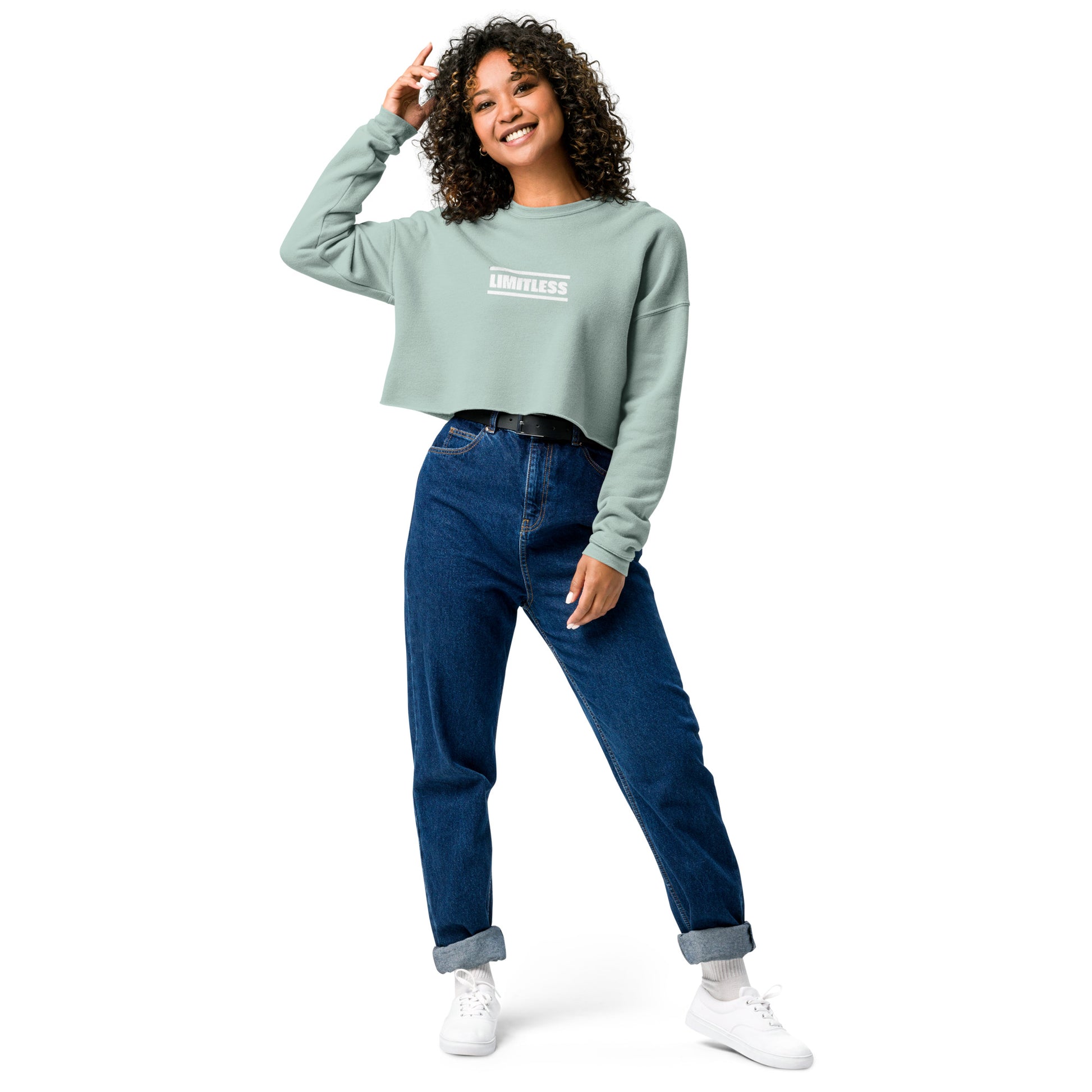 Women's Crop Sweatshirt - Crop Sweatshirt - Aura & Apparel